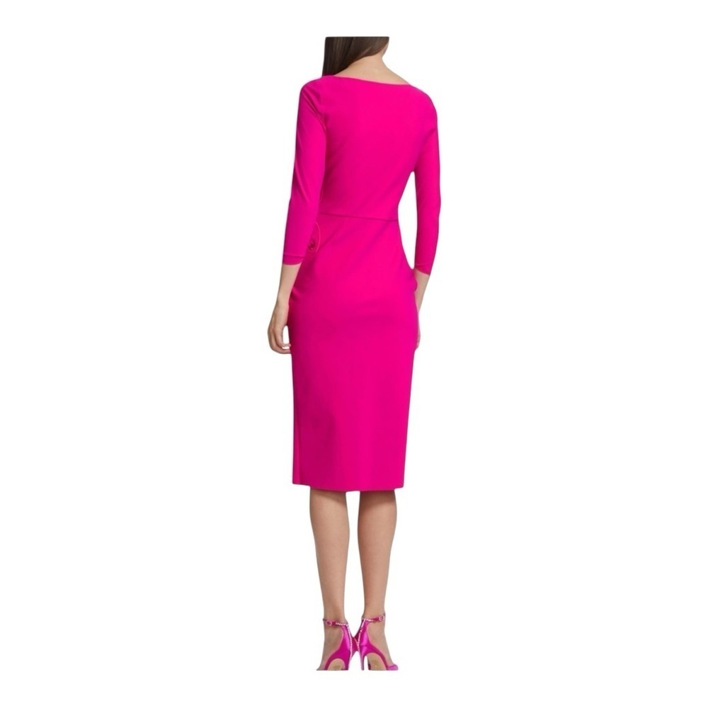 Chiara Boni La Petite Robe Pink Carera Sequin Midi Dress Size 18 - Picture 2 of 13